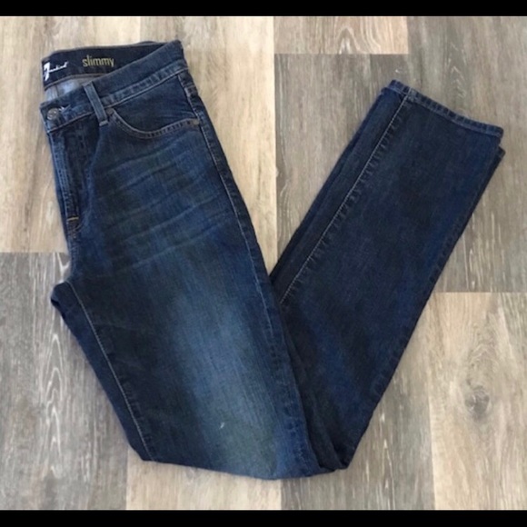7 for all man kind denim slimmy jeans - Picture 2 of 7